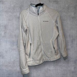 Columbia White Fleece Jacket